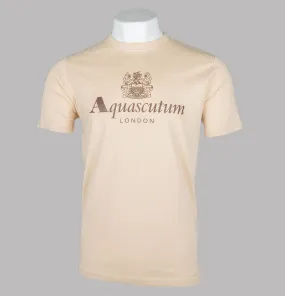 Aquascutum Big Logo T-Shirt Beige