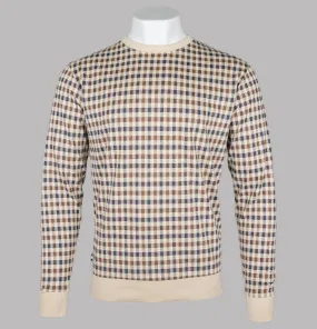 Aquascutum Club Check Sweatshirt Beige