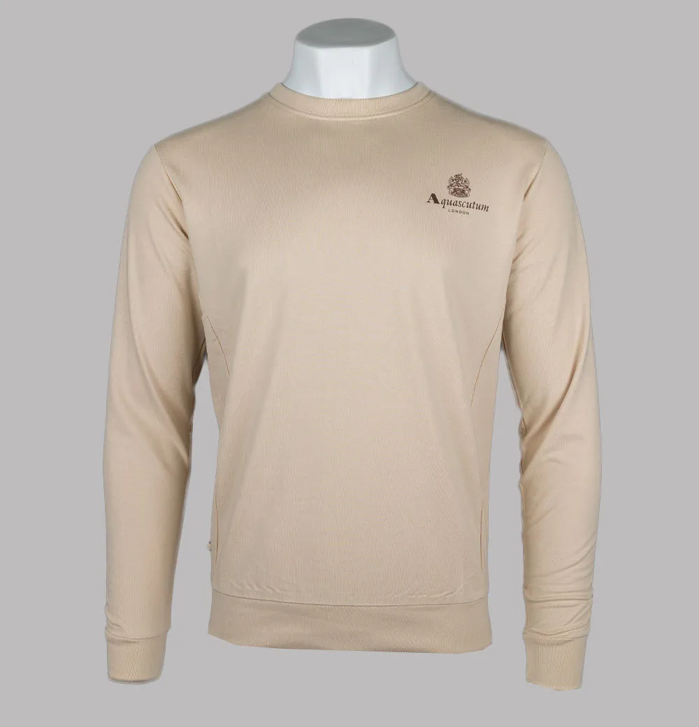 Aquascutum Small Logo Sweatshirt Beige