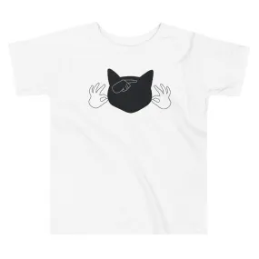 Black Cat (ASL) Toddler Short Sleeve Tee