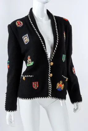 Collegiate Crest Appliqué Jacket