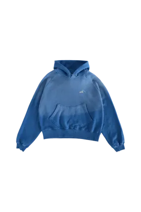 FADED BLUE LOGO HOODIE (v2)