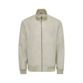 Giacche Uomo Only & Sons - Onsnico Fake Suede Jacket Otw - Beige