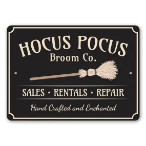 Hocus Pocus Broom Company Sign