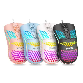 Hole-holed Wired USB Mouse For Home Luminous Mouse