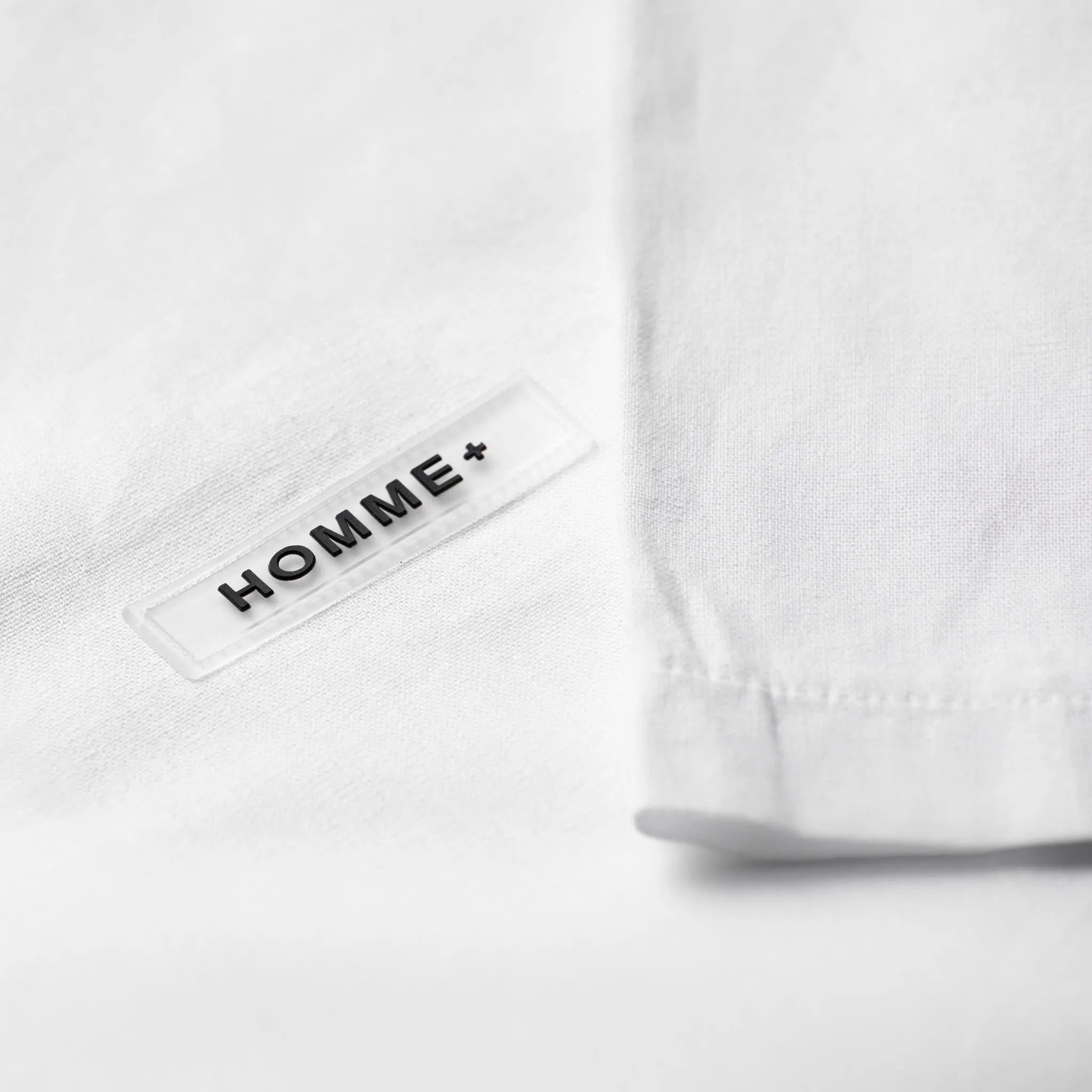 HOMME  'ESSENTIAL' Camp Shirt White