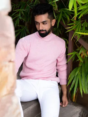 Light Pink Color Turtle Neck Sweater