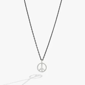 Nostalgia Peace Sign Necklace