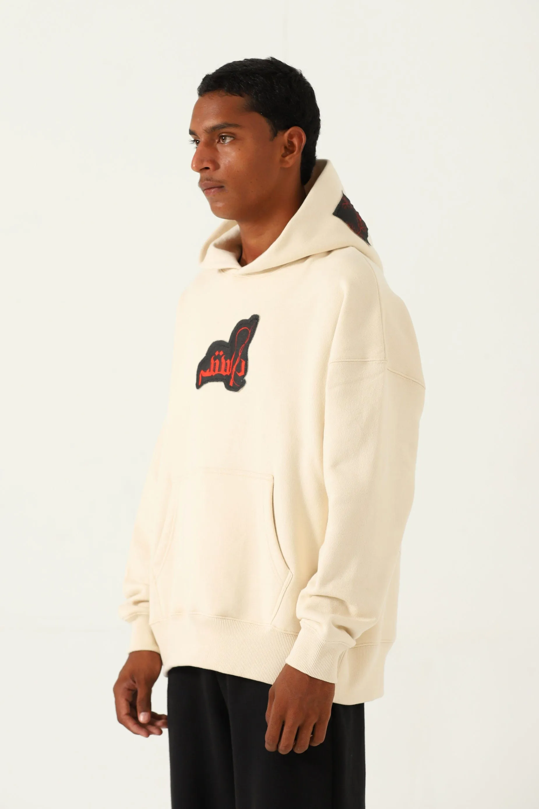 "SUBCONTINENT" BEIGE HOODIE