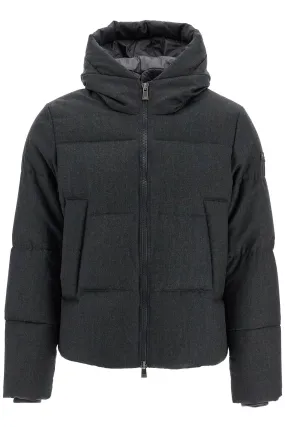 TATRAS short woolen jacket with hood and down