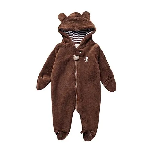 Winter Child Pantyhose Bear style children's coral fleece Hoodies overalls newborn baby sliders newborn toddle clothes JP-133