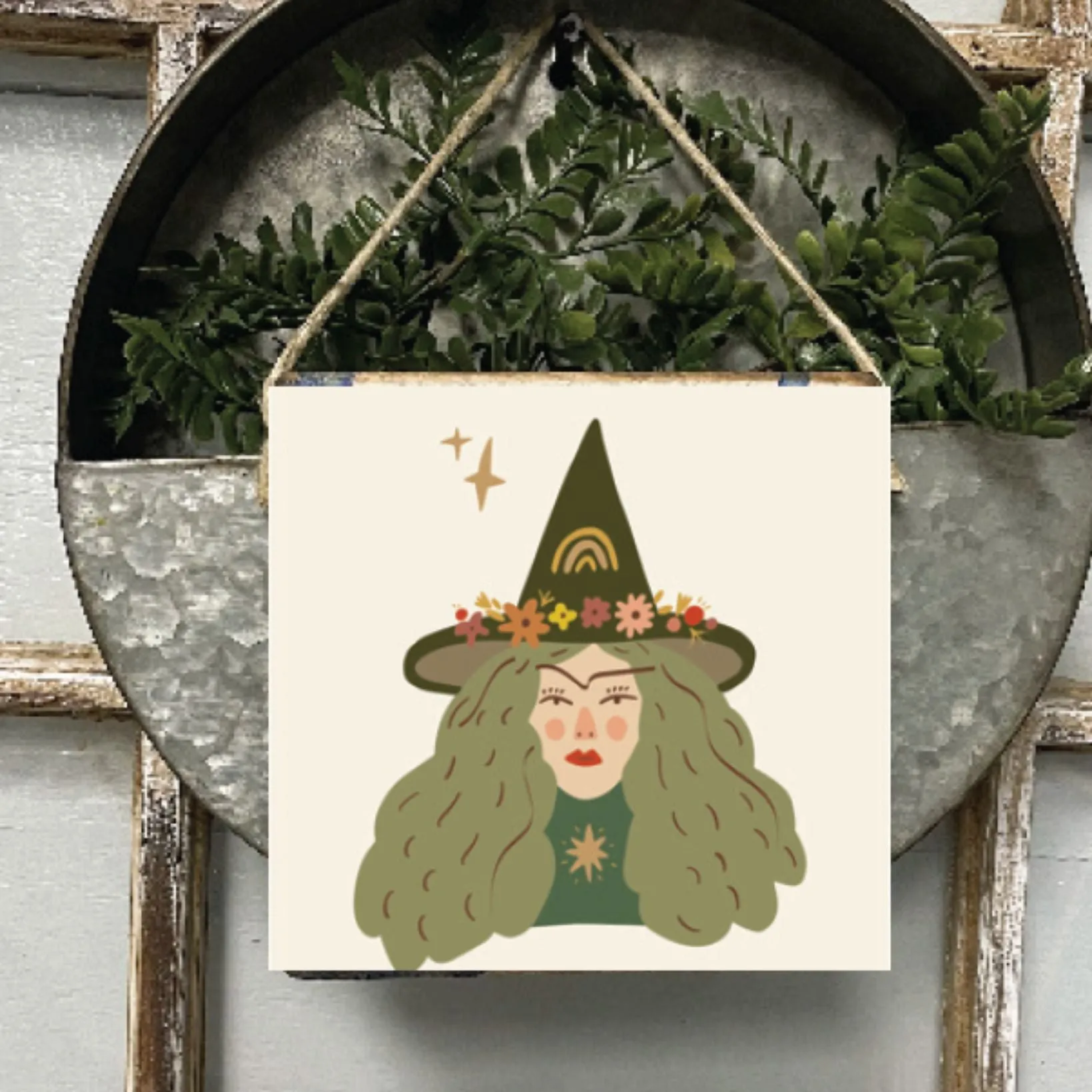 Witchy Woman SQ Twine Sign